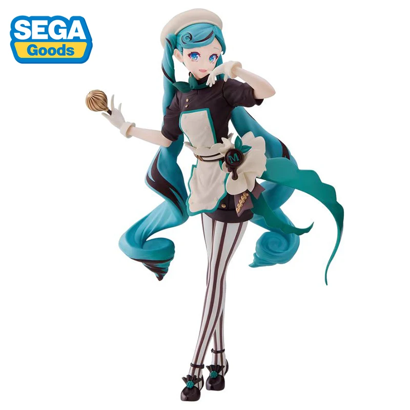 

Оригинальная SEGA Vocaloid Hatsune Miku Кондитерская машина 21 см ПВХ Аниме фигурки героев коллекционные модели игрушек