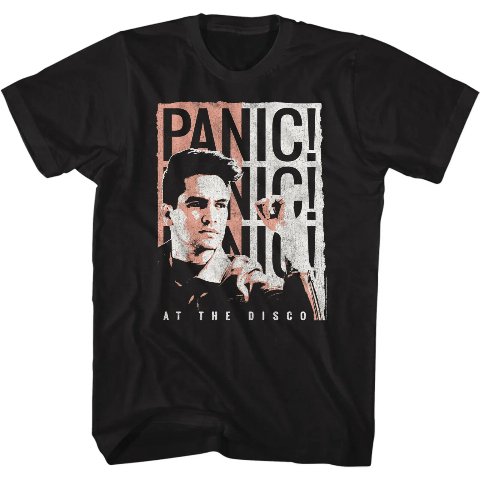 Мужская футболка Panic! At The Disco Singer Brendon Urie Pop Rock Music Merch