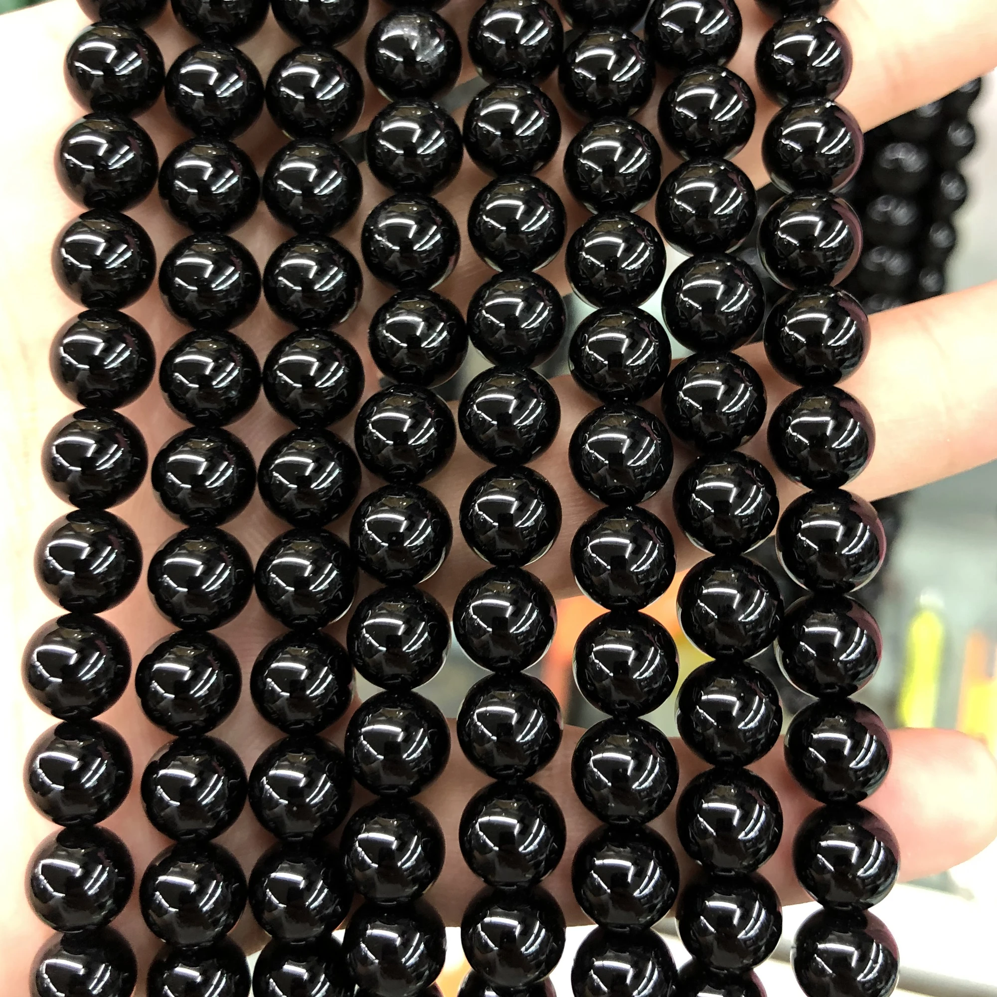 Бусины из натурального камня бриллианты круглые бусины драгоценного 4 мм 6 8 10 12 15