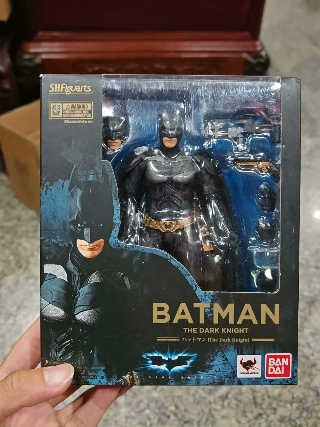 Фото В наличии Originate BANDAI SHF The Dark Knight Batman Подвижная модель игрушки S.H.FIGUARTS Брюс Уэйн Темный рыцарь Rises №5