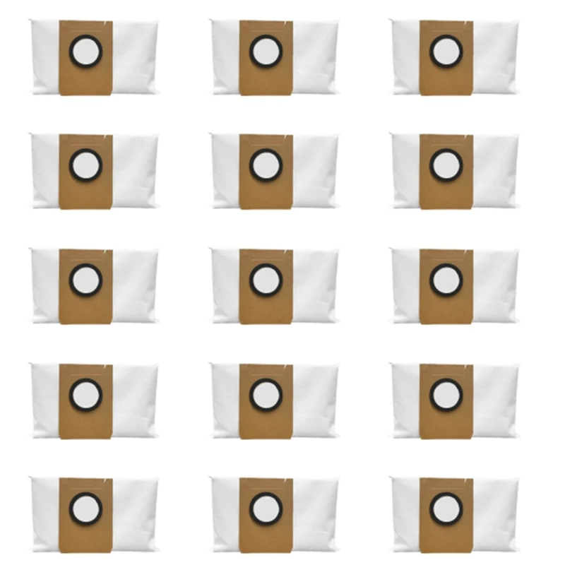 

For ECOVACS DEEBOT X1 OMNI Robot Vacuum Cleaner High Capacity Leakproof Dust Bag Replacement Parts, 15 Pack