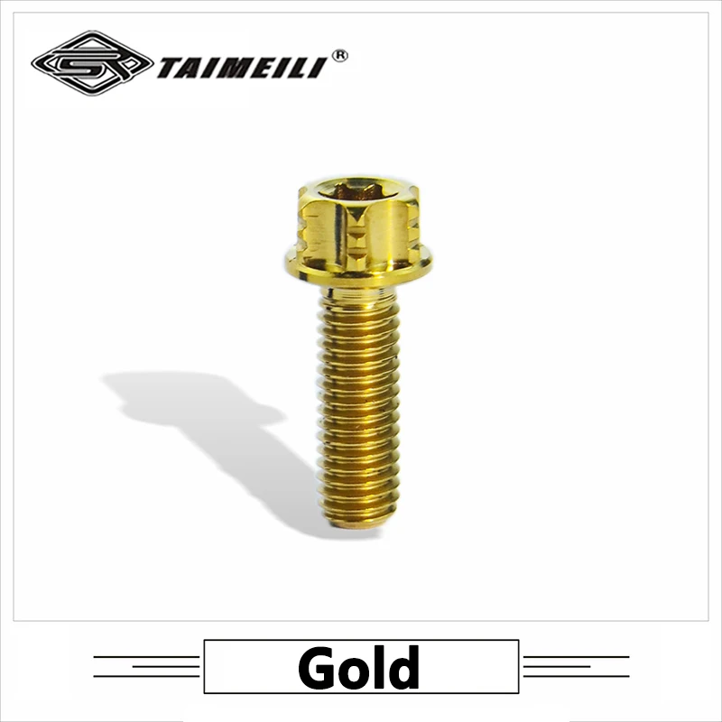 

Фланцевый винт TAIMEILI из титанового сплава, причудливые внутренние сливовые винты M4x10 15 25 M5x 15 мм m5x20 мм 5x25 мм, 1 шт.