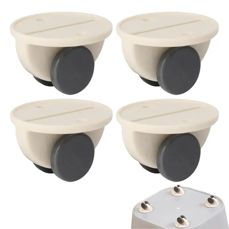 

Adhesive Casters Box Caster Wheels 4 Adhesive Pulleys Non Swivel Mini Pulley Wheel For Moving Storage Boxes Garbage Can Cabinet