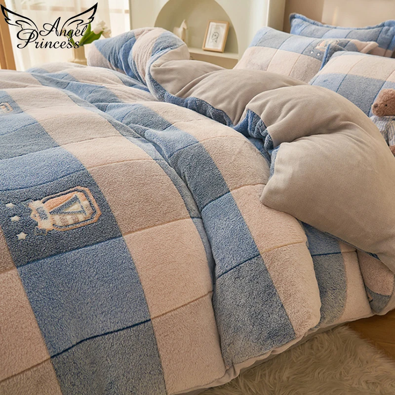 

Luxury Flannel Duvet Cover 1 Piece- Thick, Warm, Non-Shedding, Anti-Static - Single & Double Sizes, Customizable