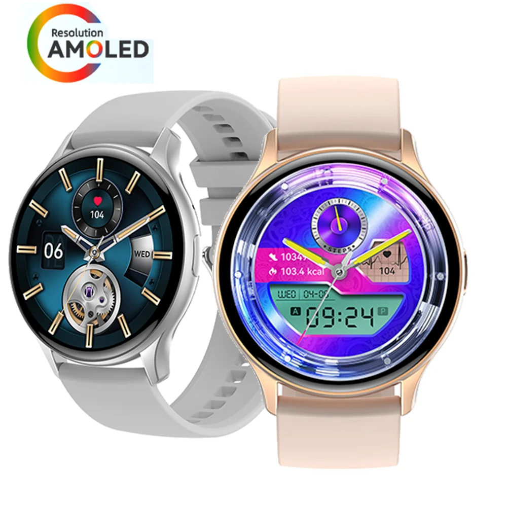 

2023 New Smart Watch 1.43” AMOLED Screen Always-on Display NFC Bluetooth Call IP68 Waterproof Sport Tracket Smartwatch Men Women