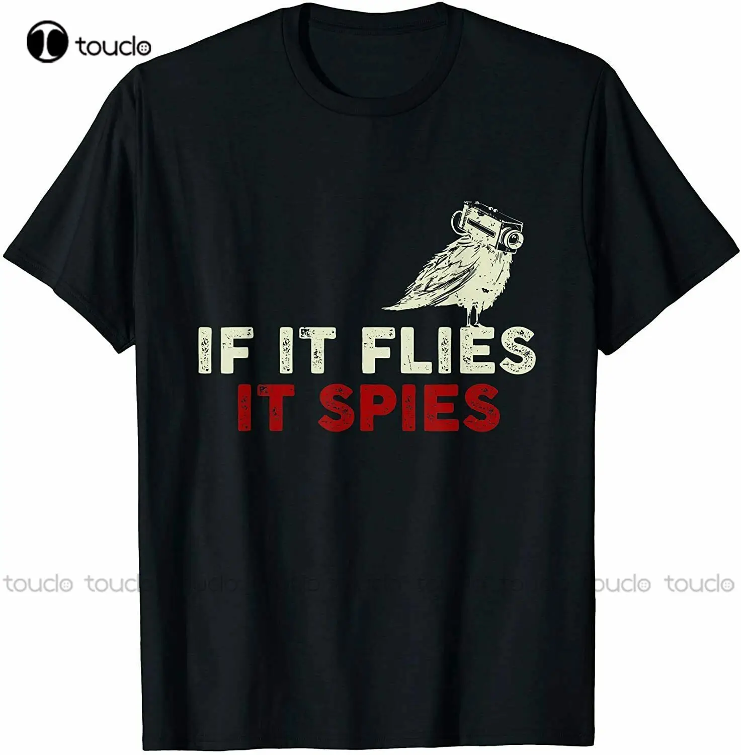 

New Limited If It Flies It Spies Conspiracy' Theory Birds Are Not Real T-Shirt Ladies Shirts Custom Aldult Teen Unisex Xs-5Xl