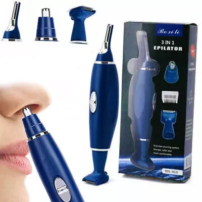 Enlarge New in 1 Nose Ear Hair Trimmer Face Eyebrow Shaver Clipper Groomer Cleaner New USA sonic home appliance hair dryer Hair trimmer