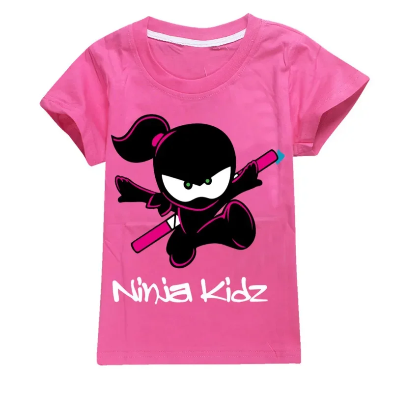 Детская одежда NINJA KIDZ модная летняя футболка для мальчиков с коротким рукавом
