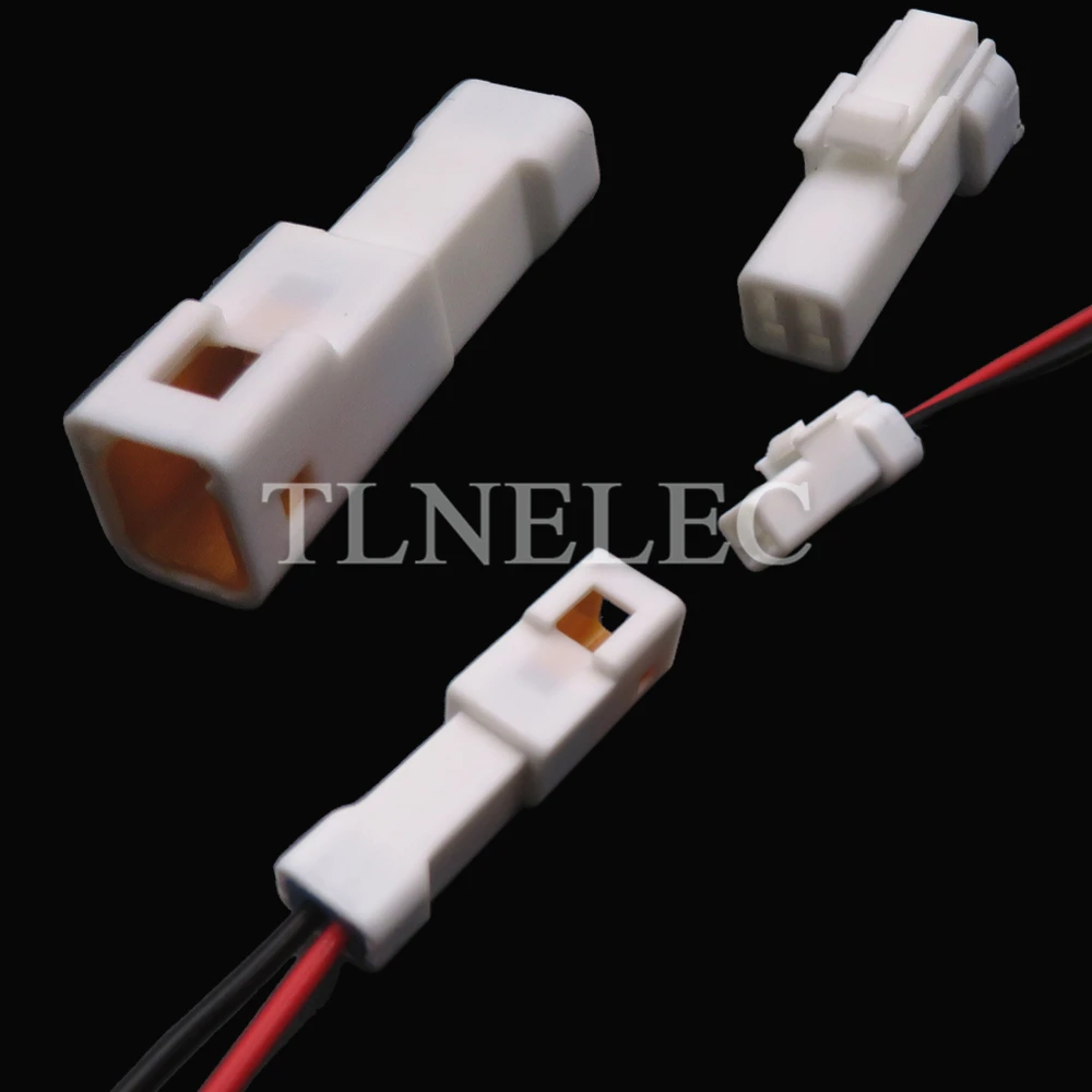 2-контактный автомобильный штекер, гнездо кабеля с проводами ...