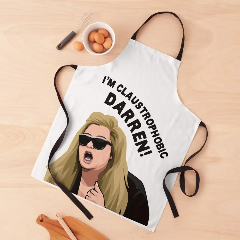 Я клаустрофобный Даррен! Фартук Gemma Коллинз Merch кухонный фартук для мужчин