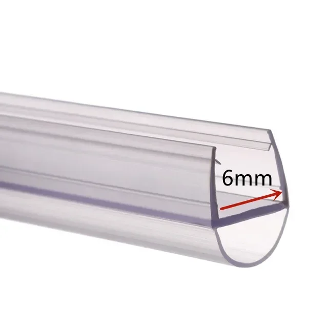 

ПВХ уплотнительная лента для стеклянных дверей 2 шт.