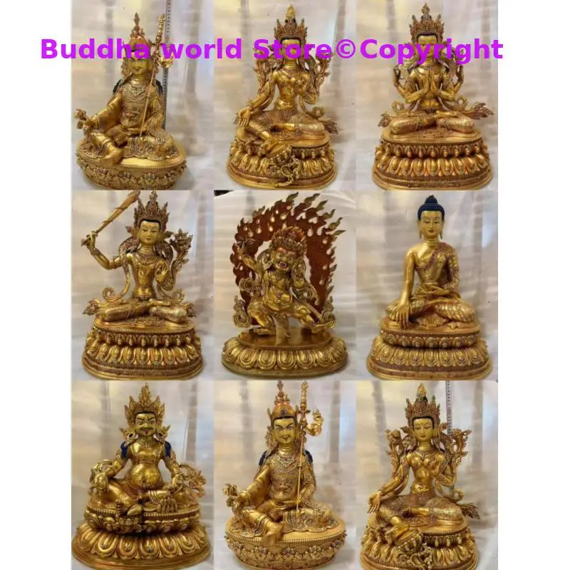 Оптовая продажа 5А Топ тантрическая храм Будды статуя Шакьямуни Гуру Ринпоче