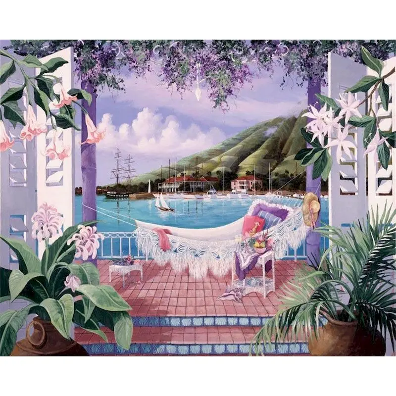 

GATYZTORY 60x75cm Painting by numbers DIY Drawing By Numbers Frameless Scenery Home Decor Digital Painting On Canvas Unique Gift