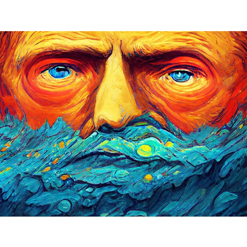 Diamond painting new product 2023 Handmade DIY embroidery The beard of the universe square round diamond bedroom decoration gift