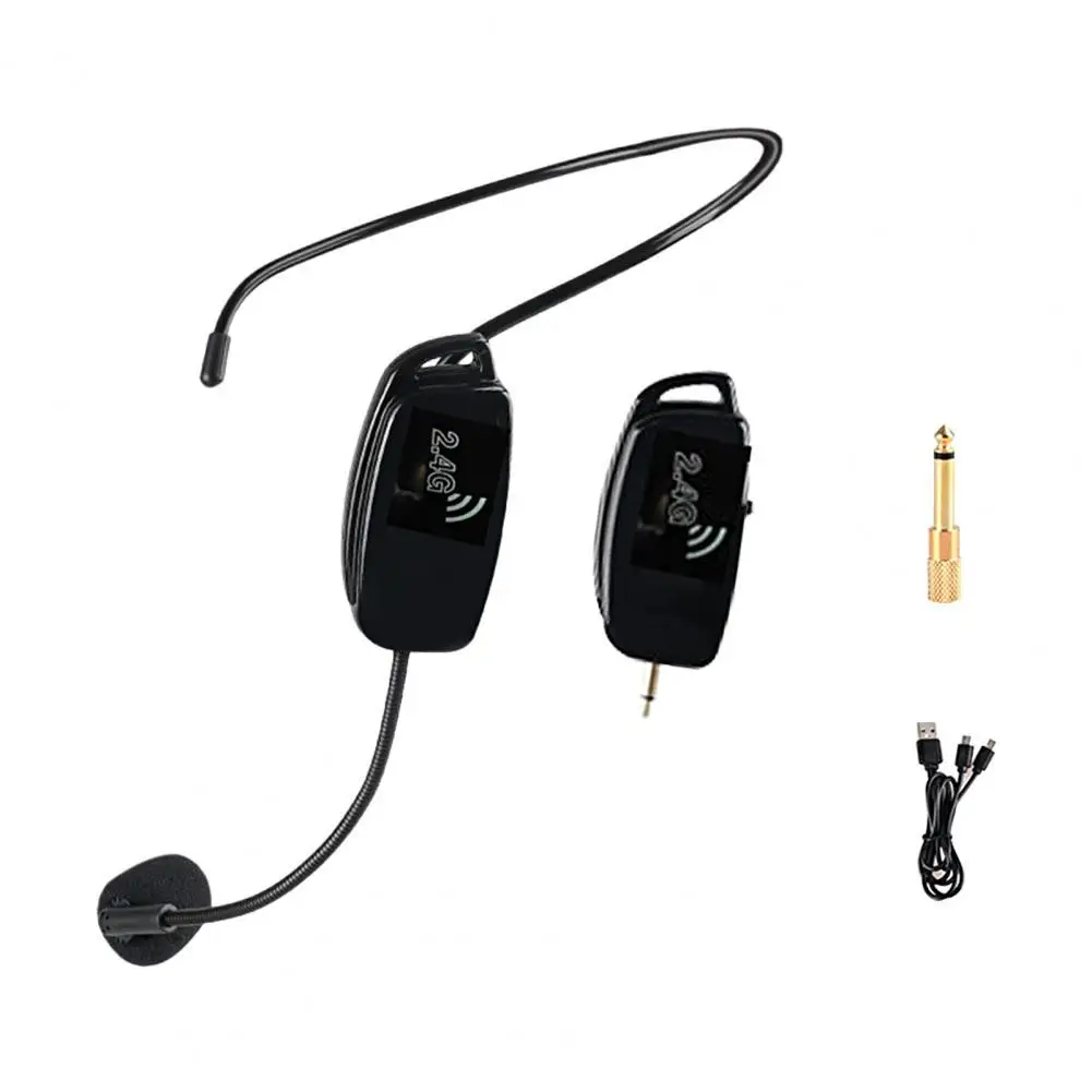 

Voice Amplifier Anti-interference Independent Frequency Band Plug And Play Wireless Microphone Radio Headset for Outdoor