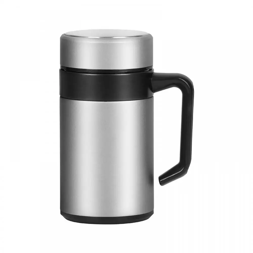 

Sealed Leak-proof With Filter Tea Mug 304 Stainless Steel Coffee Mug With Lid Fashionable Fresh And Simple Portable Mugs 500ml