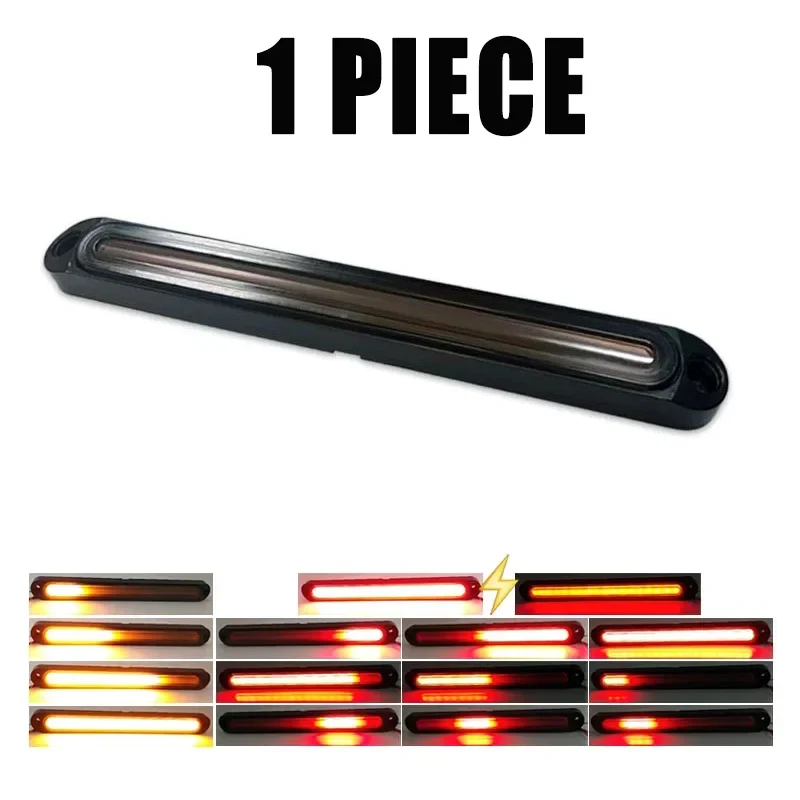 

10-дюймовый стоп-сигнал для автомобиля, грузовика, прицепа, задний фонарь DRL, последовательный указатель поворота с проточной водой для грузовика, прицепа, автофургона, лодки, автобуса