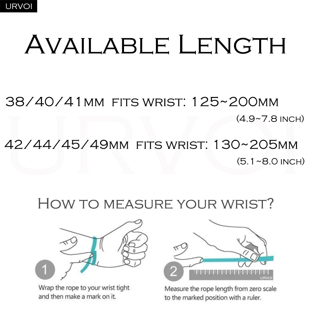 Силиконовый ремешок URVOI для Apple Watch 41 мм