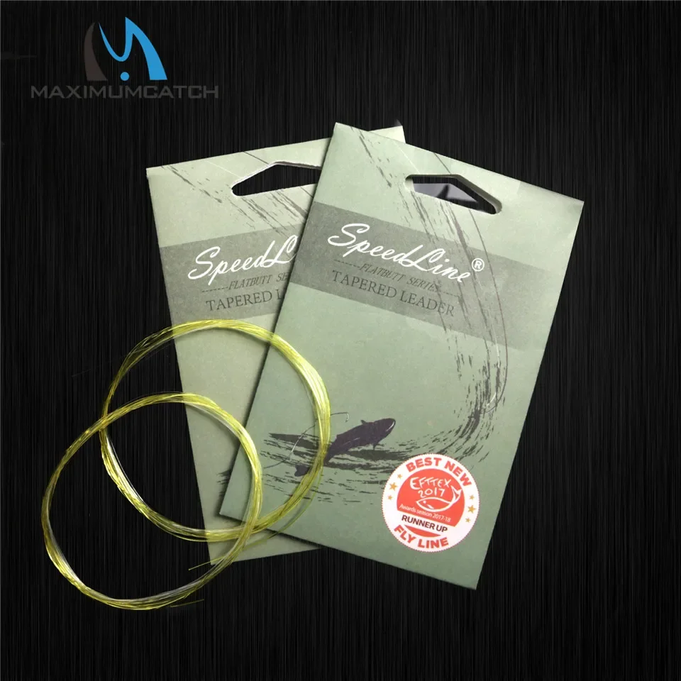 Фото Леска-поводок для нахлыстовой рыбалки Maximumcatch Flat Butt Tapered, 9-15 футов, 3X-5X, прозрачно-желтая, с прозрачным кончиком, без узлов №3