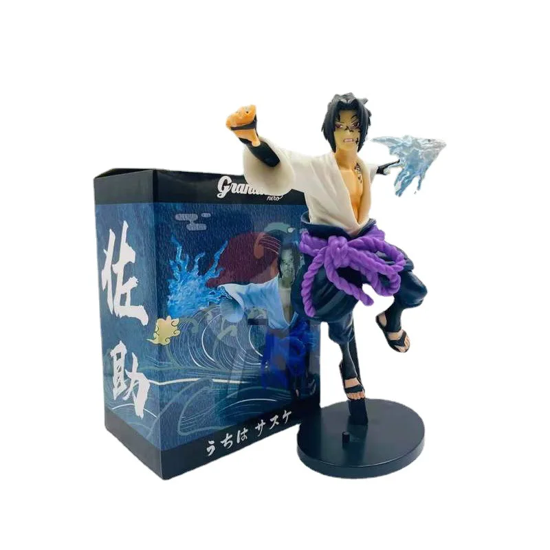 

25cm Naruto Anime Figure Akatsuki Member Childhood Uchiha Sasuke Action Figures PVC Model Doll Collection Cartoon Kids Toy Gift