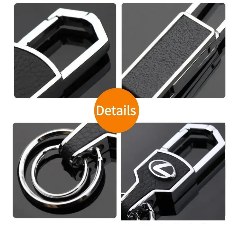 Стайлинг автомобиля из сплава PU брелок для ключей Lexus ES200 ES250 ES300 GX400 GX470 GX460 NX200 NX300