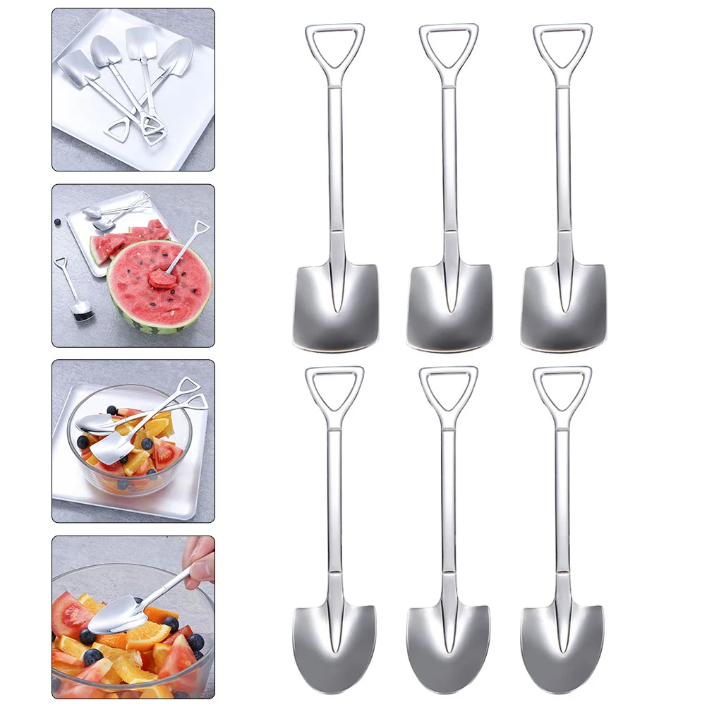 

Spoon Spoonsdessert Coffee Cream Ice Mini Steel Stainless Tea Cocktail Pudding Stirring Fruit Appetizer Espresso Sugar Cake