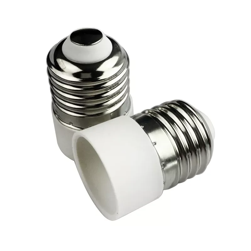 

NEW2022 E14 to E27 Lamp Bulb Socket base Holder Converter 110v 220V Light Adapter Conversion Fireproof Adapter Lamp Holder