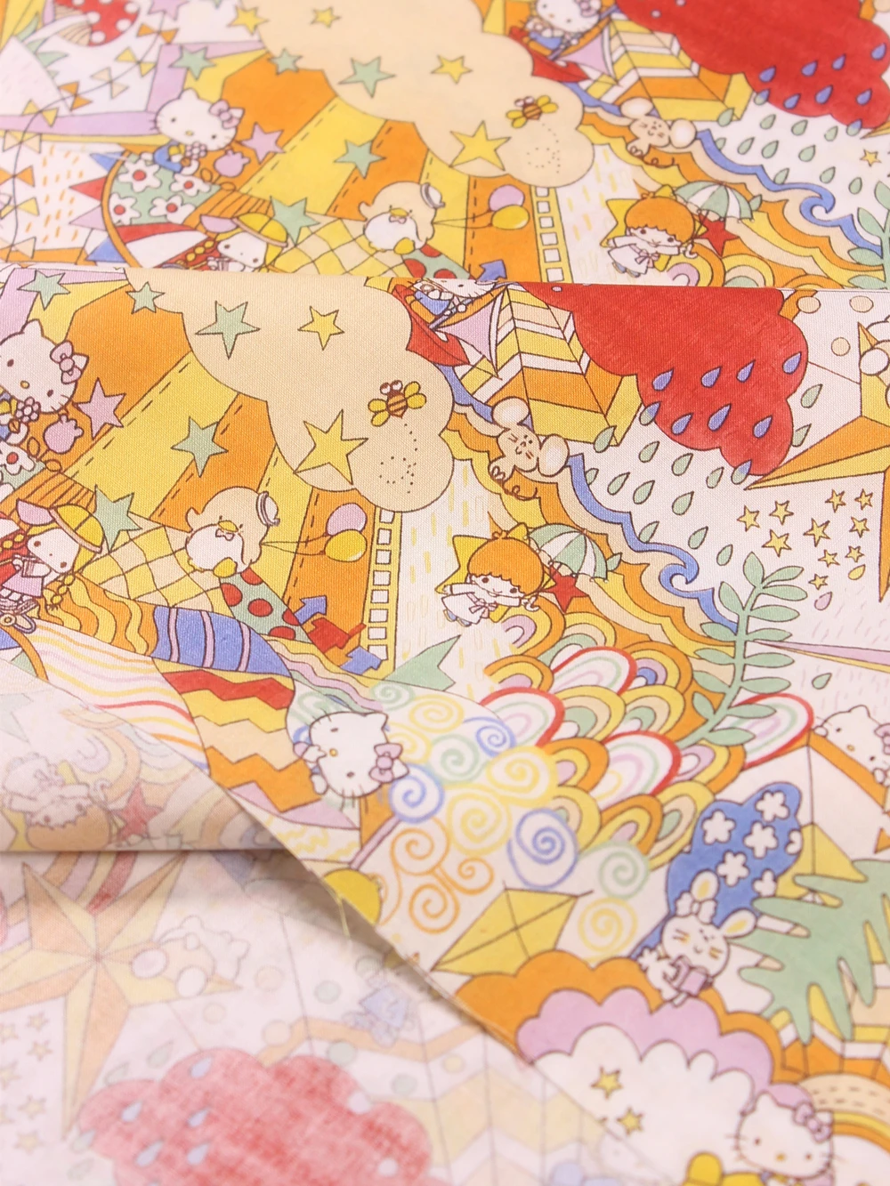 Мультяшный Hello Kitty Melody 100% хлопчатобумажная ткань медицинский полезный материал