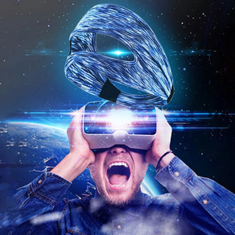 

Adjustable Sizes Eye Mask Padding Compatible with Oculus Quest 2 Headsets VR Facemask Exquisite Appearance Sweat Band B36A