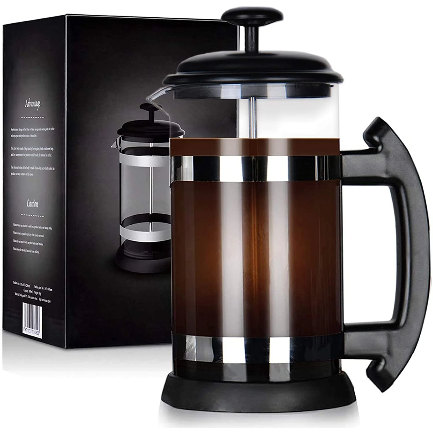 

French Press Coffee Maker 34 Oz, Coffee Presses Tea Makers with Borosilicate Glass Cold and Hot Brew Coffee (8 Cups)