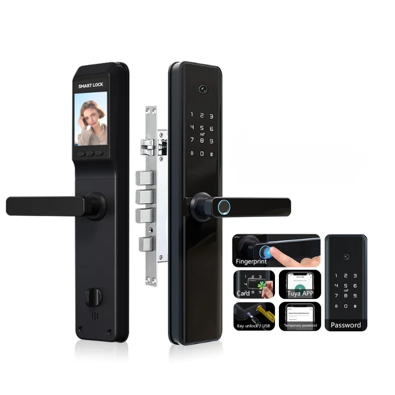 

Eseye New Style Remote Digital Multi Languages Tuya Wifi Wireless Fingerprint Smart Door Lock