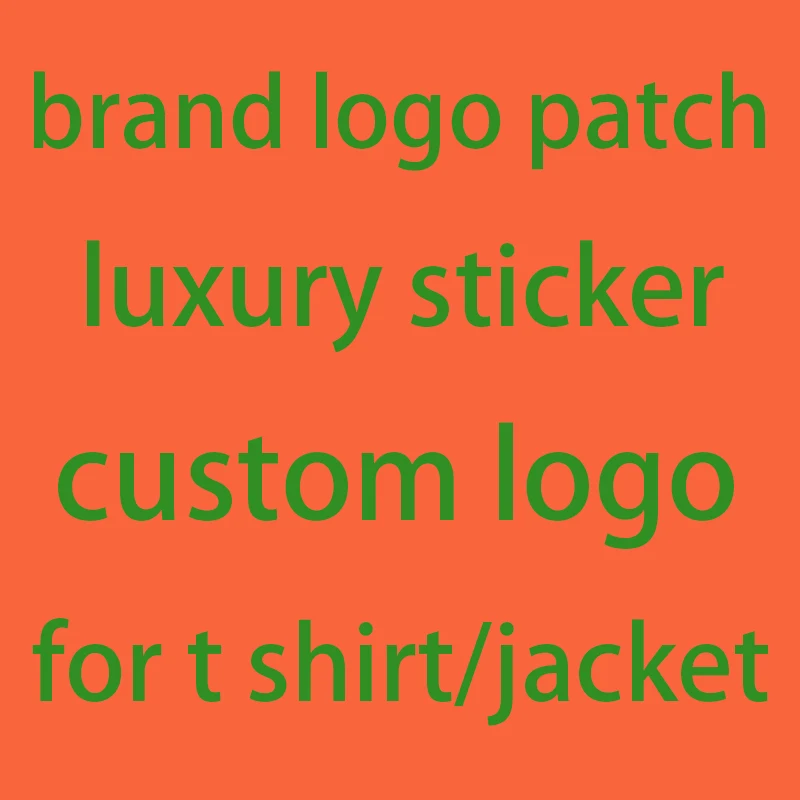 Brand Logo Luxury Custom Patches on Clothes Iron-on Transfers for Clothing Thermoadhesive Patches Thermal Stickers Fusible Patch