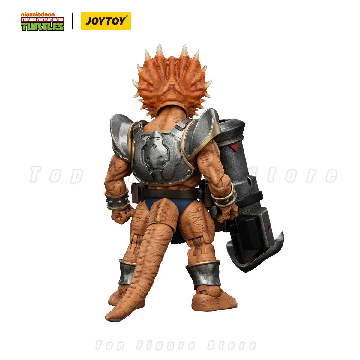 Фото Фигурки JOYTOY TMNT 1/18, аниме, 13,2 см: Капитан Зоракс, Адъютант Зорк, Трицератон, Солдат пехоты №3
