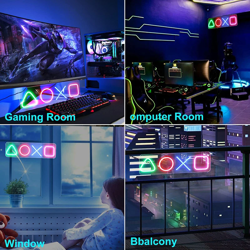 Игровая наклейка на PS4 декоративная лампа для управления дневным знаком