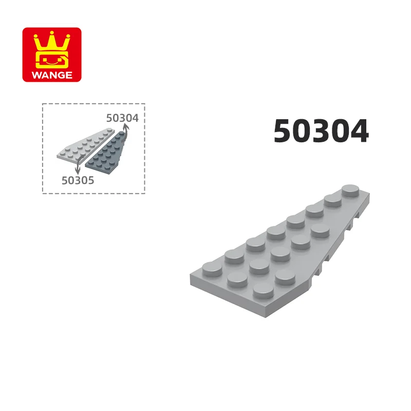 WANGE 50304 100 г/41 шт. 8x3 клиновидная пластина строительные блоки Moc Классические