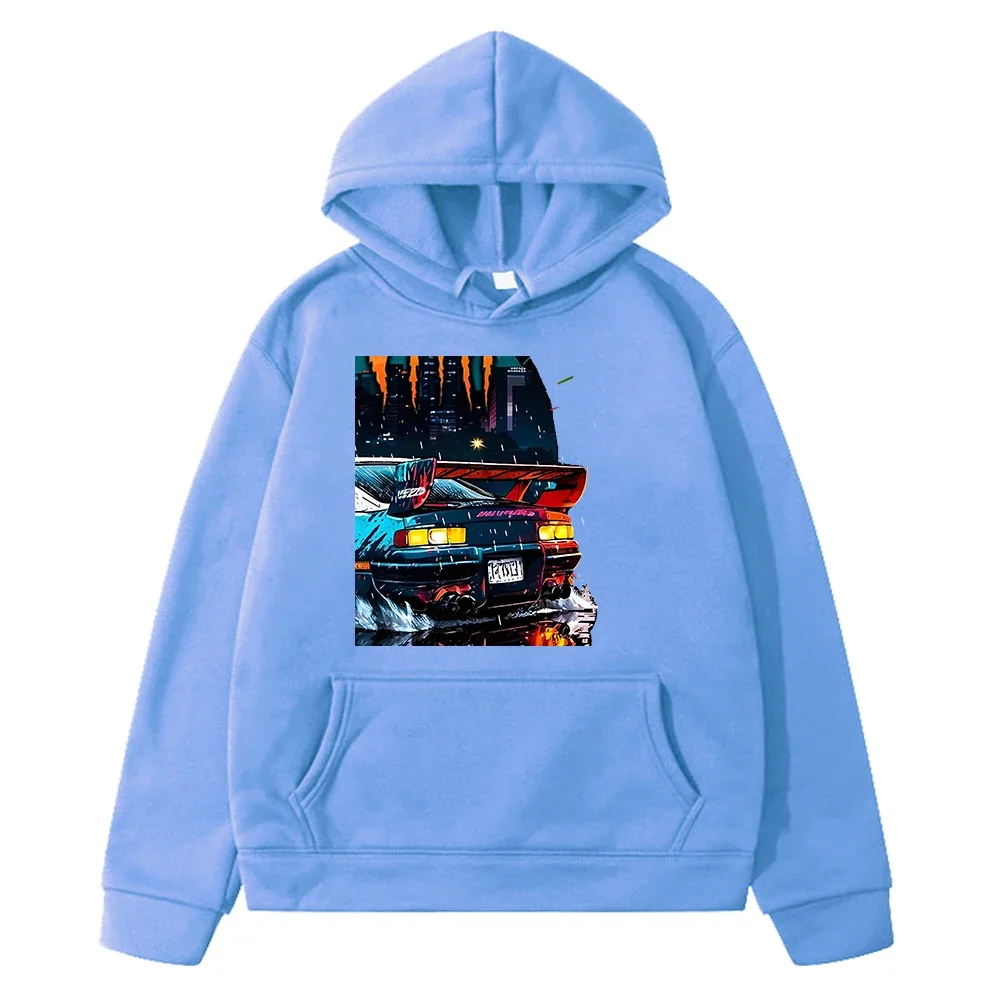 Толстовка с капюшоном и принтом манги для мальчиков девочек