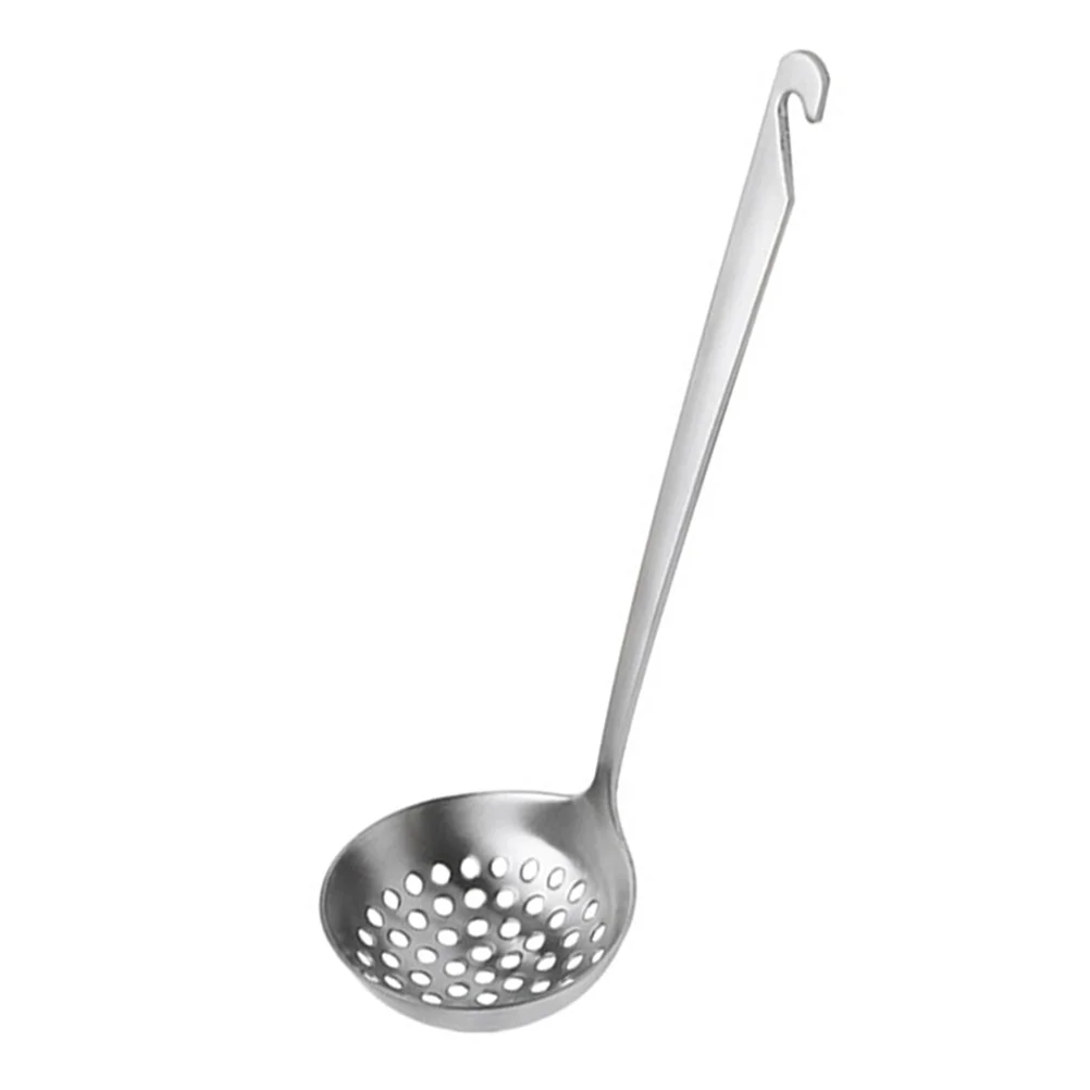 

Ladle Spoon Skimmer Strainer Soup Oil Cooking Colander Slotted Serving Metal Frying Steel Stainless Filters Kitchen Grease Sauce