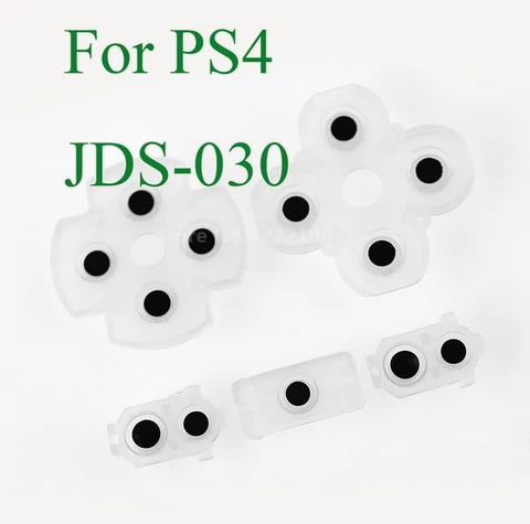 5 комплектов, мягкая светодиодная резиновая клейкая накладка на кнопки для контроллера PlayStation 4 PS4 JDS030 JDM030