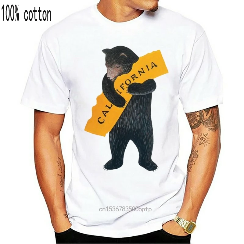 

Man Clothing Vintage California Bear Hug Illustration T Shirt I Love You California Vintage California Bear California Bears Gri