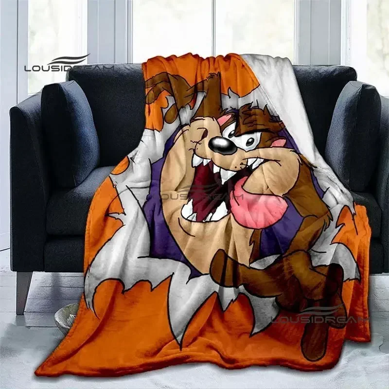Милое одеяло Taz-Mania классическое мягкое с героями мультфильмов подарок на день