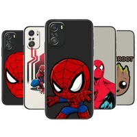 spiderman marvel phone case for xiaomi mi 11 lite pro ultra 10s 9 8 mix 4 fold 10t 5g black cover silicone back prett