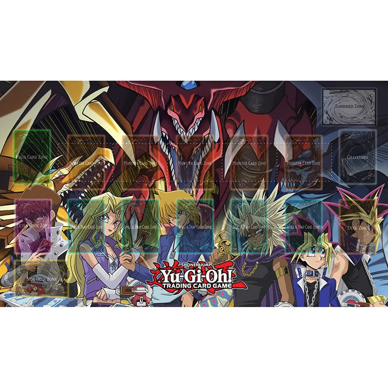 

YU-GI-OH Playmat With zone Custom Print Playmat, Board Games Cards Playing Card Games Table Pad Tarot MAT For DTCG YGO MGT TCG