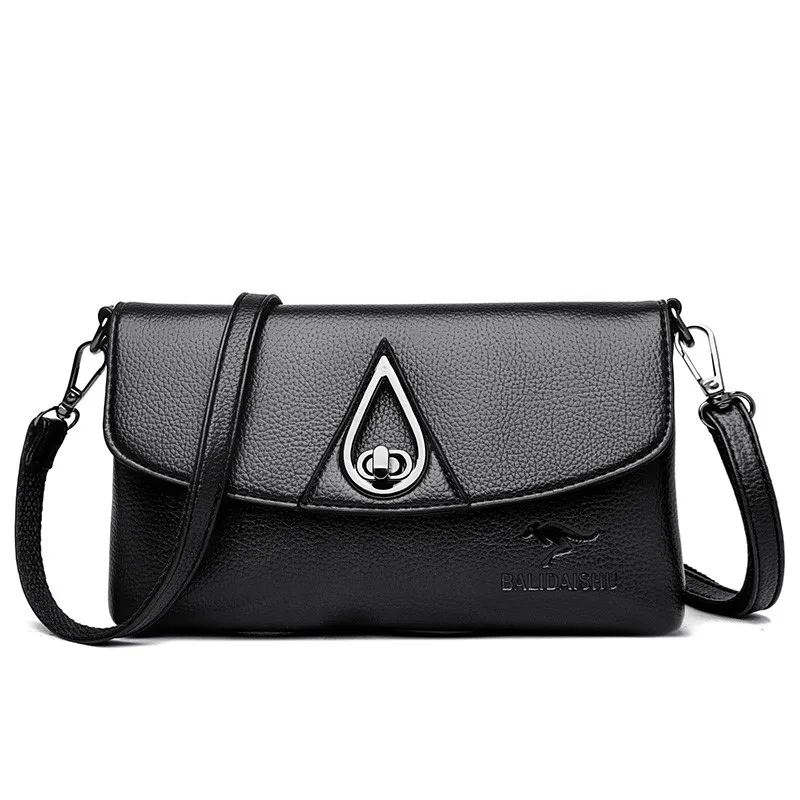 

Women Soft PU Leather Crossbody Bags Handbag Shoulder Bag Tote Solid Color Ladies Travelling Bags For Lady