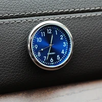 mini luminous car clock automobiles internal stick on watch mechanics quartz clocks auto ornament 40mm