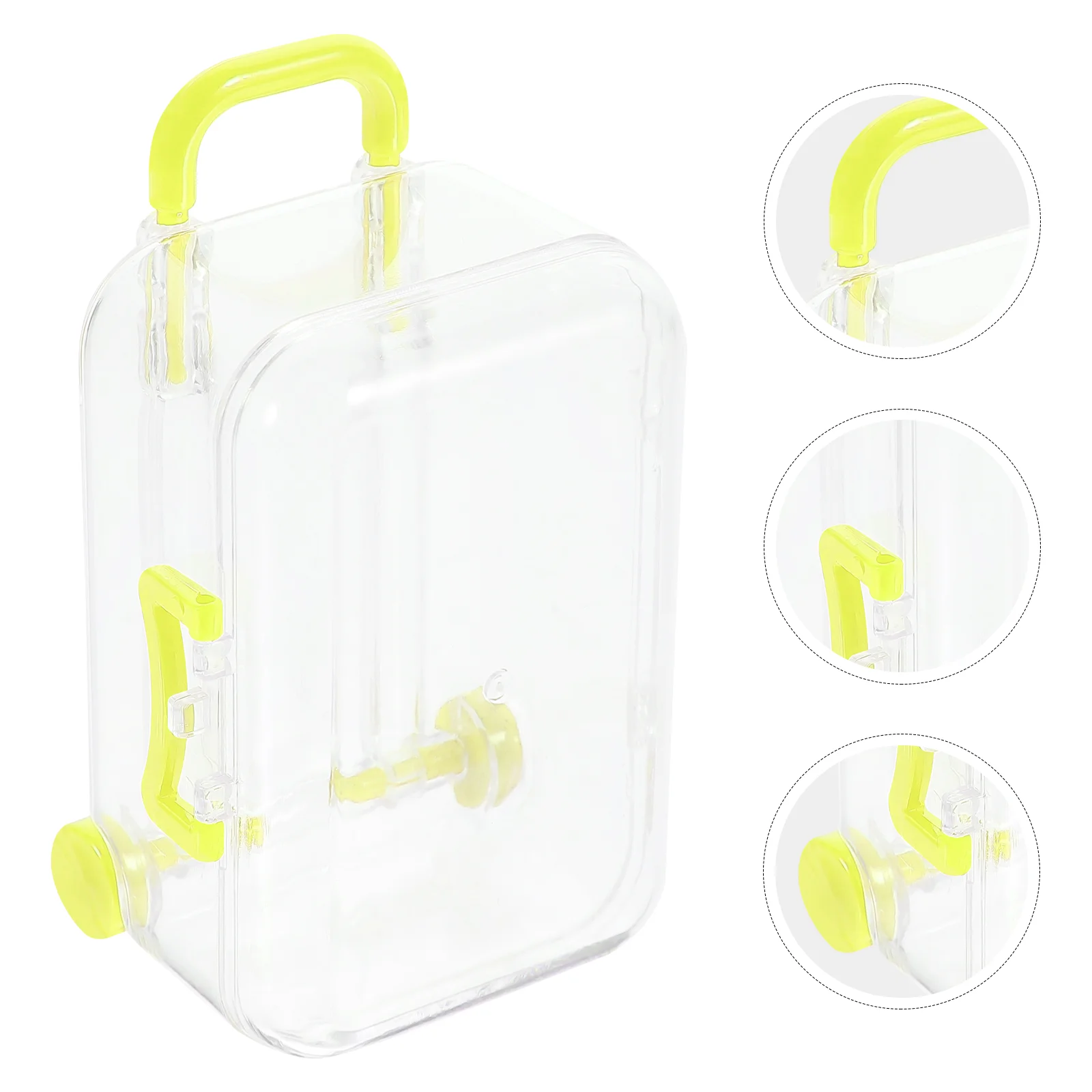 

12 Pcs Trolley Case Suitcase Candy Box Bride Toys Plastic Mini Trunk Playthings