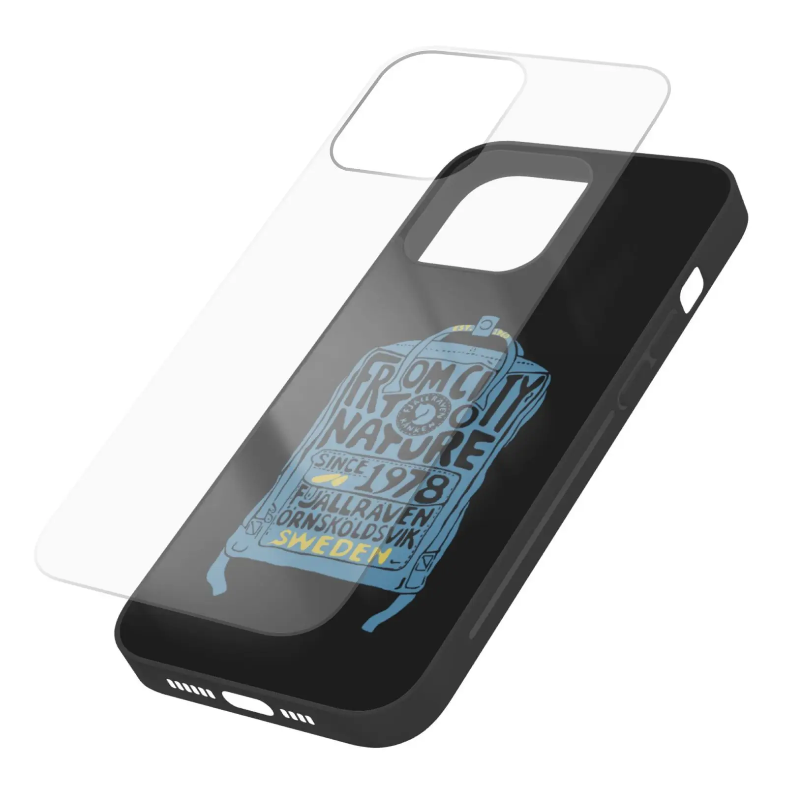 Fjall -Kanken Ворон чехол из закаленного стекла для iPhone 13 12 11 Mini Pro Max |