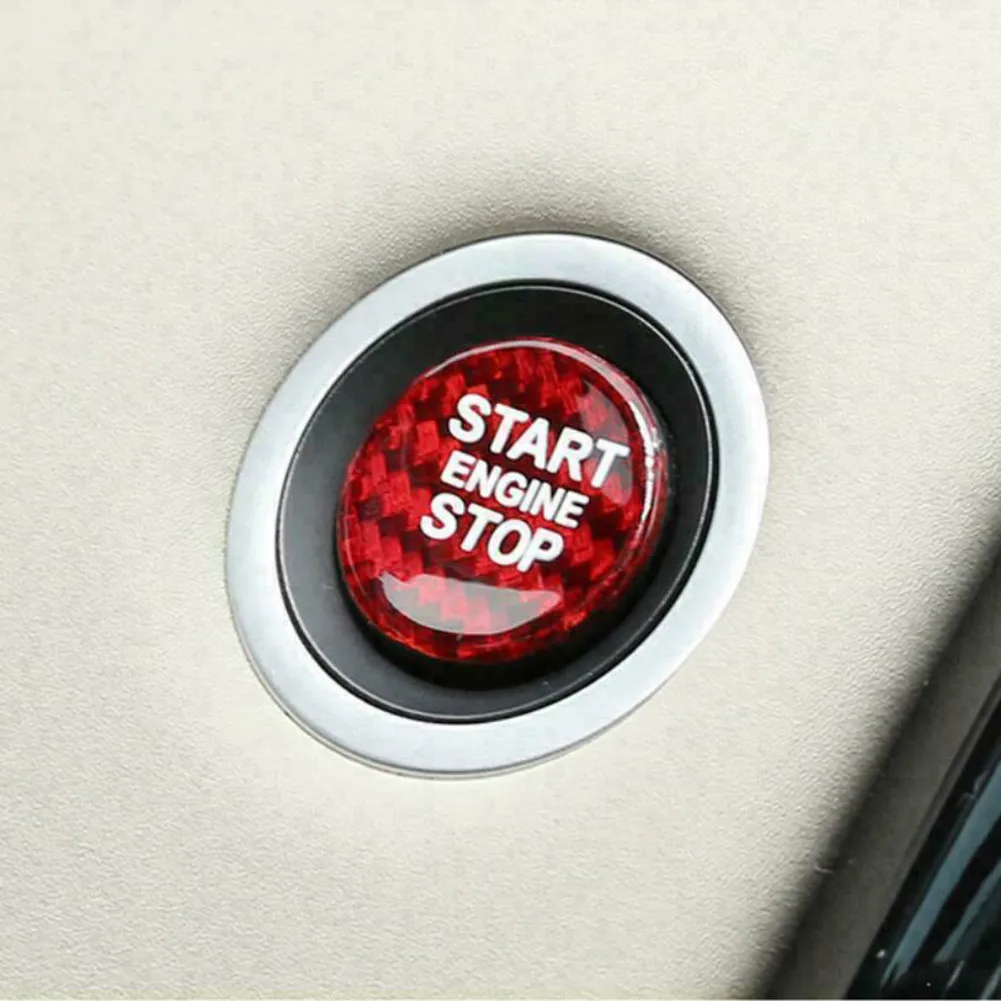 

Range Rover Button Cover Start Stop Carbon Fiber Engine Evoque For Land Rover