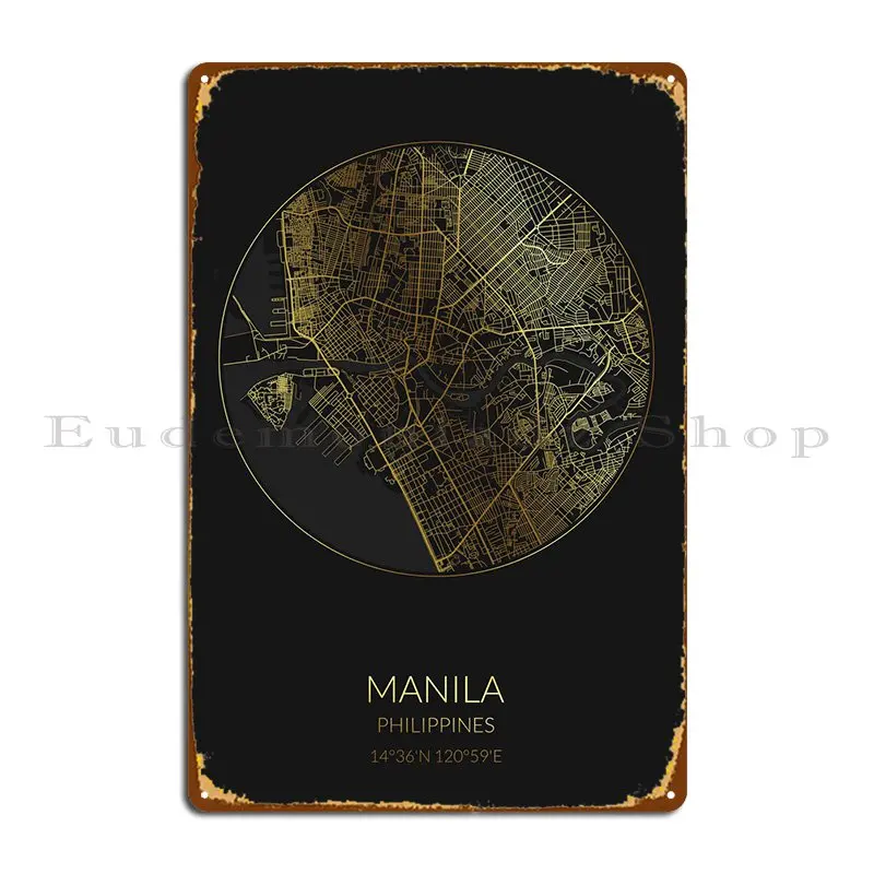 

Манила, черная Золотая карта, металлические знаки, искусственная стена, паб, гараж, украшение, персонаж, жестяной знак, плакат