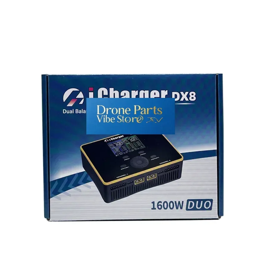 Фото Зарядное устройство ICharger DX8 1600W 30A с двумя каналами, высокой мощностью, для балансировки и разрядки LiPo/LiFe/LiH аккумуляторов радиоуправляемых самолетов и дронов. В наличии. №4