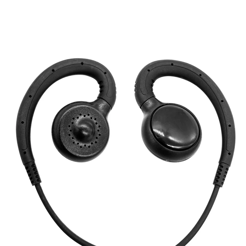 CLP1010 Earpiece for Motorola CLP1040 Walkie Talkie 2 Way Radio with C Ring Single Wire Earpiece and Mic PTT